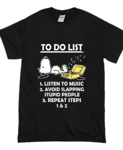 To Do List Snoopy T-Shirt