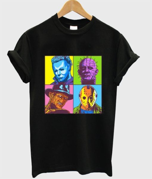 Scary Pop Horror Movie Mash Up T-Shirt