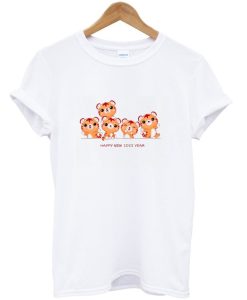 Cute Little Tiger Happy New Year 2022 T shirt