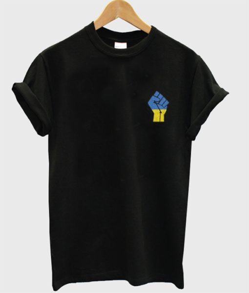 I Stand With Ukraine Pocket Print T-shirt