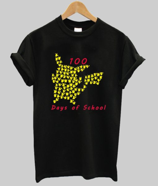 Pokemon Pikachu 100 day of school t-shirt