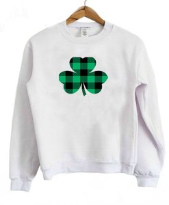 SHAMROCK PLAID Unisex Crew Neck Sweatshirt