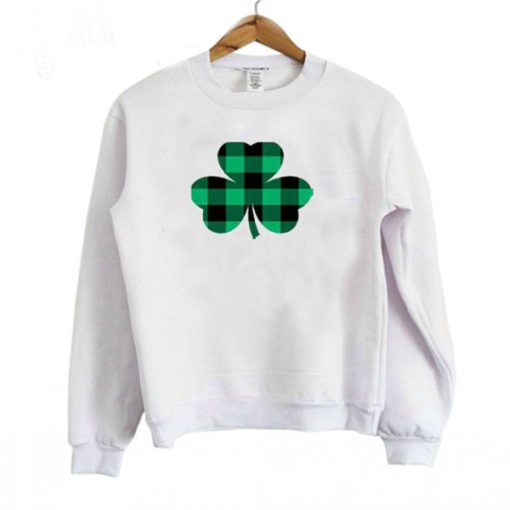 SHAMROCK PLAID Unisex Crew Neck Sweatshirt