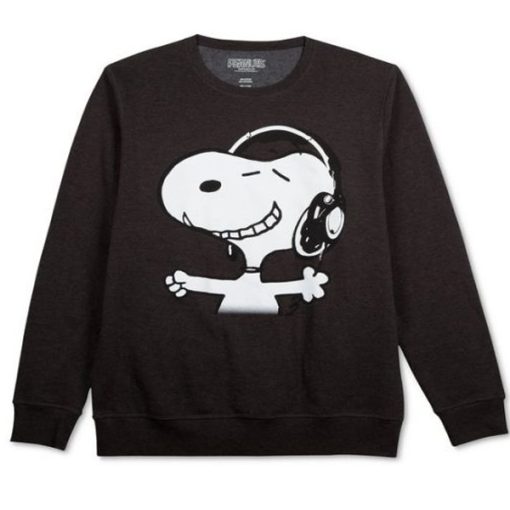 Snoopy Headphones Sweatshirt