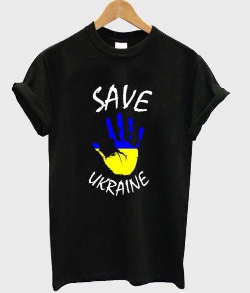 save ukraine hi five t-shirt