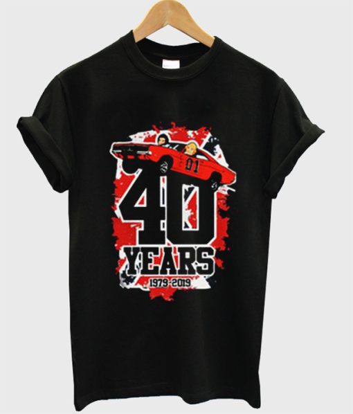 40 Years 1979-2019 The Dukes of Hazzard T-Shirt