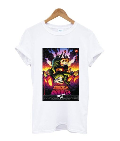 Godzilla Vs. Charles Barkley Poster T-Shirt