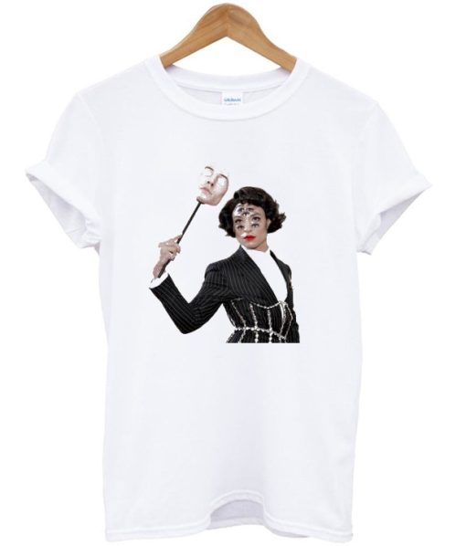 ezra miller at met gala t-shirt