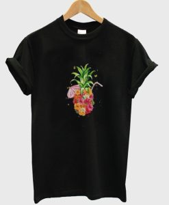 Pineapple Flowers T Shirt