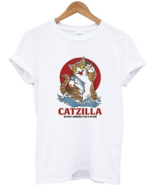 Catzilla White T Shirt