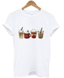 latte iced warm cozy winter iced world t-shirt