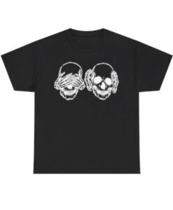 Hear See No Evil Skull T-shirt